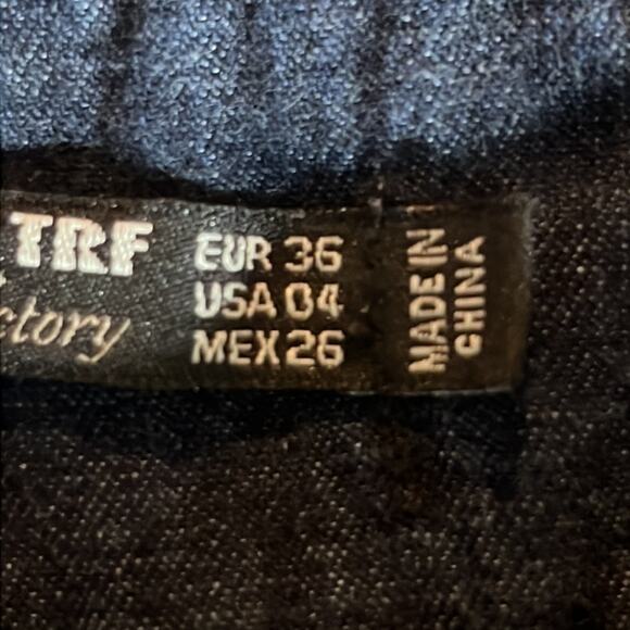 Zara denim rules by TRF baggy high waist size 4 pants. - Picture 7 of 9